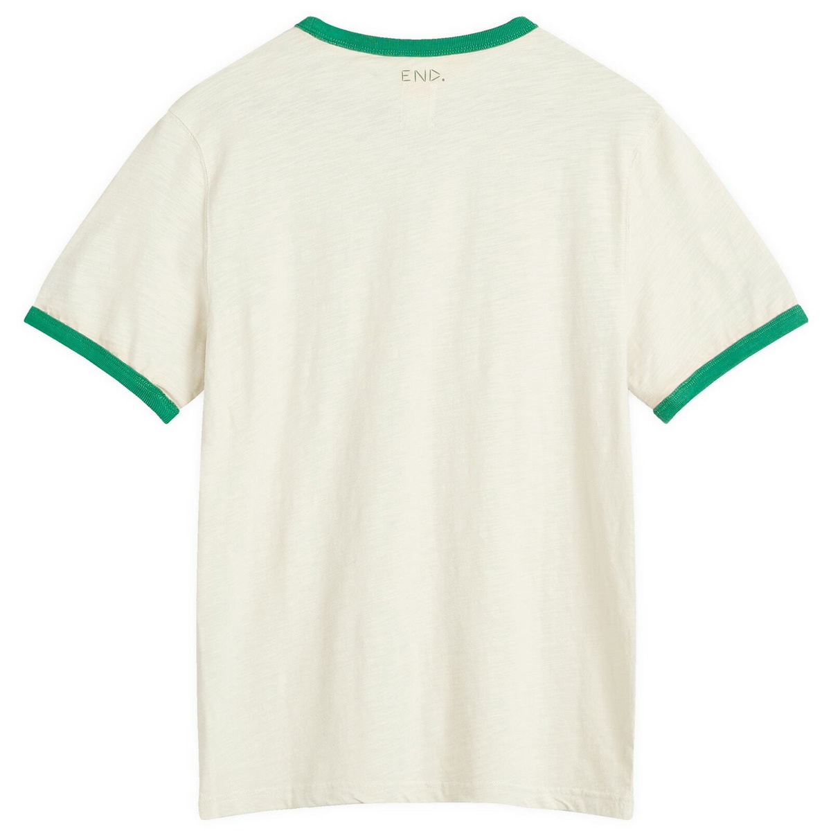 Levi's END. x Levis Ringer T-Shirt 'Mount Rambler' in Ecru/Green