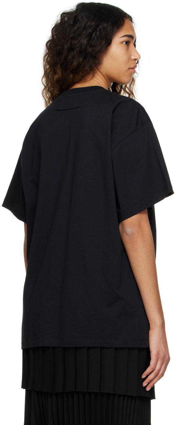 MM6 Maison Margiela グラフィック Ｔシャツ ブラック 黒 MM6 Maison Margiela Black Graphic T-Shirt MM6 Maison Margiela