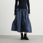 Cecilie Bahnsen Women's Cai Skirt in Ripstop in Navy
