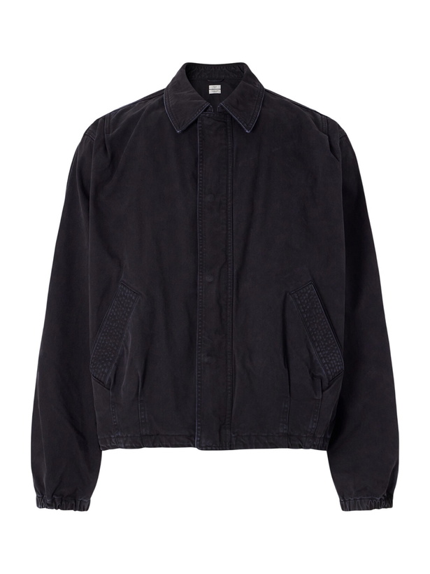 Photo: YOKE - Garment-Dyed Cotton-Twill Blouson Jacket - Black