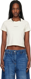 Maison Kitsuné Beige 'Maison Kitsuné Paris' Baby T-shirt