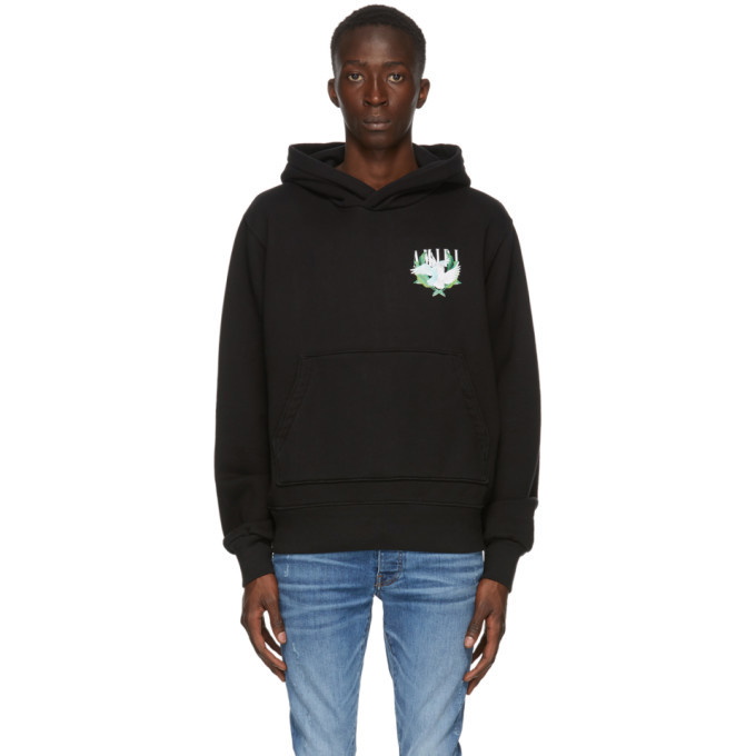 Photo: Amiri SSENSE Exclusive Black Lovebirds Hoodie