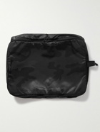 Porter-Yoshida and Co - Effect Large Mesh-Trimmed Camouflage-Print Shell Pouch