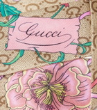 Gucci GG floral silk twill scarf