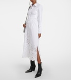 Paco Rabanne - Broderie anglaise cotton shirt dress
