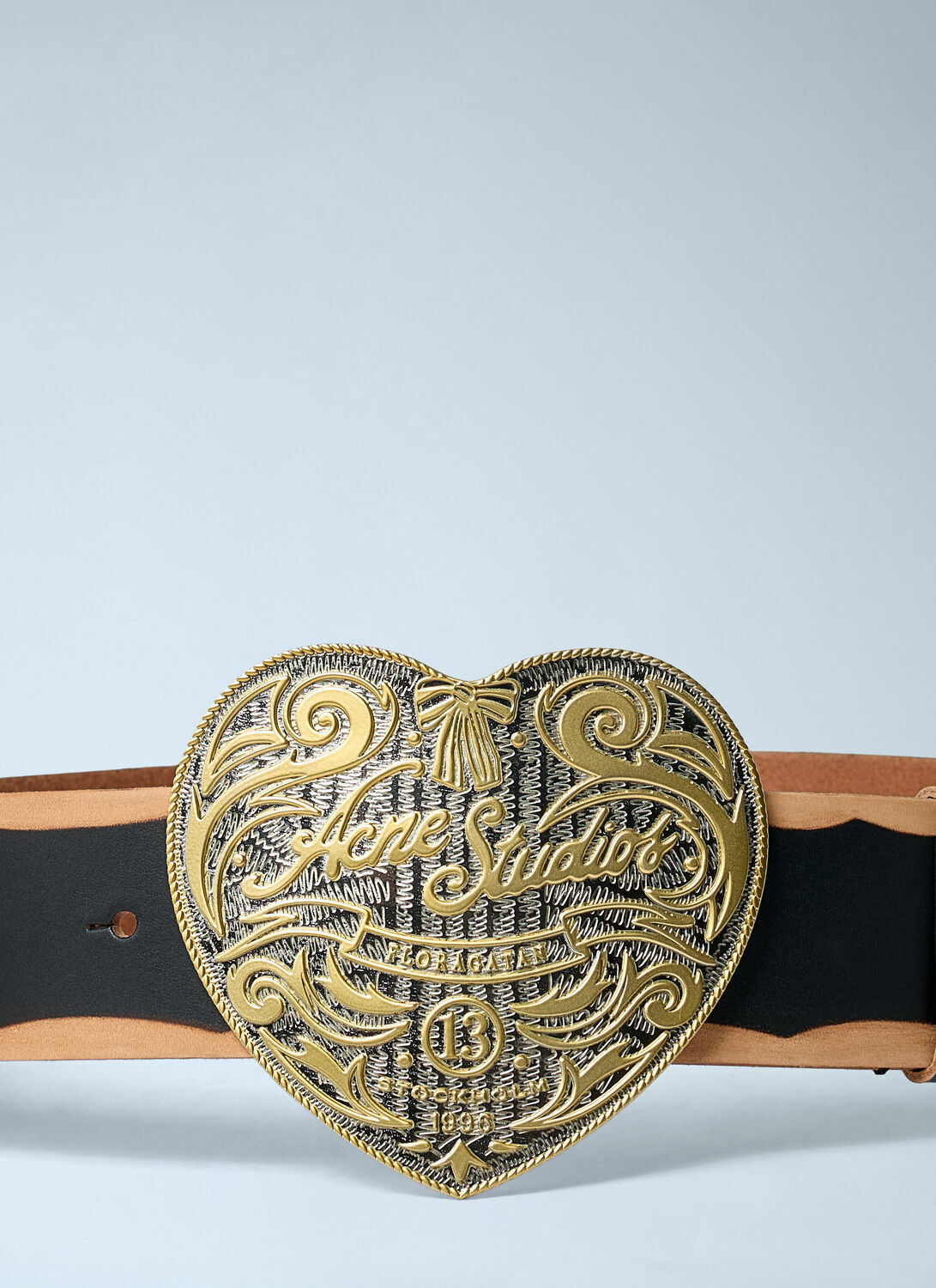 Acne Studios Heart Logo Engraved Belt