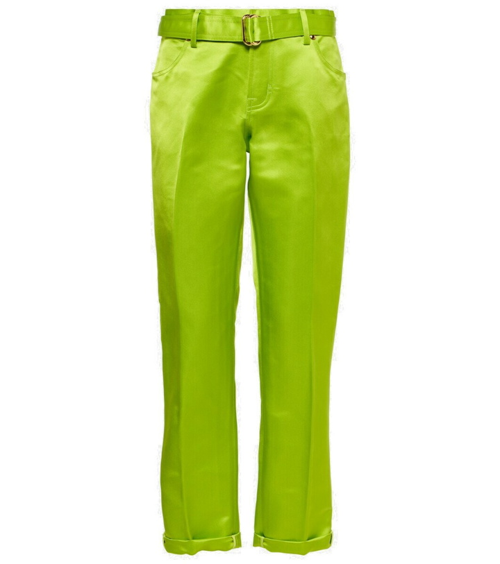 Photo: Tom Ford Cuffed silk straight pants