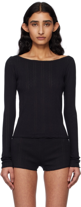Photo: Cou Cou Black 'The Bateau' T-shirt