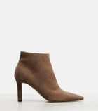 The Row Suede ankle boots