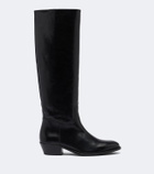 JUDE Den leather knee-high boots