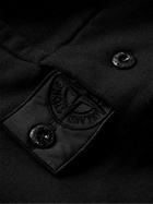 Stone Island Shadow Project - Logo-Appliquéd Cotton-Jersey Hoodie - Black