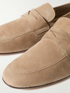 Tod's - Logo-Debossed Suede Penny Loafers - Unknown