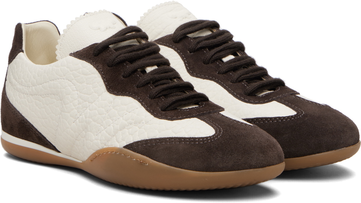 Weekend Max Mara White & Brown Wkalancia Sneakers