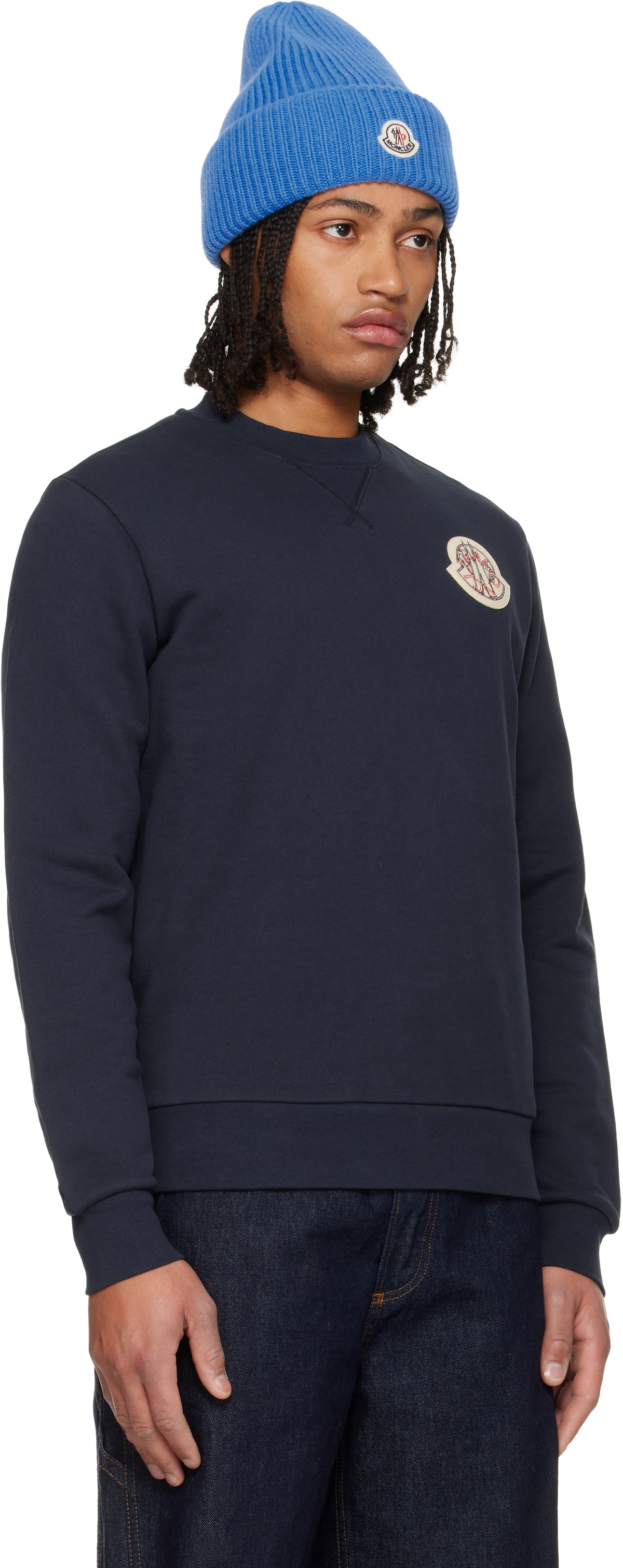 Moncler Navy Archivo Creativo Sweatshirt