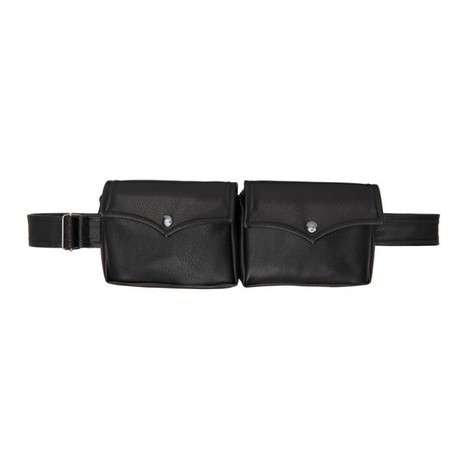 Photo: Boramy Viguier Black Faux-Leather Belt Bag