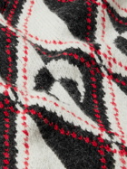 Marine Serre - Harlequeen Intarsia Wool, Alpaca and Cotton-Blend Vest - Black
