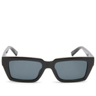 Le Specs Nocturnal Habit Sunglasses in Black/Smoke Mono 