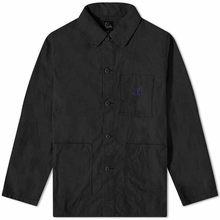 Photo: Needles Men's Coverall Sateen Jacket in Black
