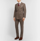 Kingsman - Brown Slim-Fit Prince of Wales Checked Wool Suit Trousers - Brown