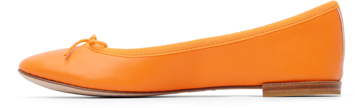 Repetto Orange Cendrillon Ballerina Flats