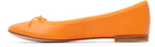 Repetto Orange Cendrillon Ballerina Flats