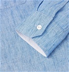 Mr P. - Linen Shirt - Blue