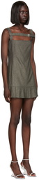 Coperni Gray Belted Minidress