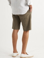 CANALI - Stretch-Cotton Twill Shorts - Brown