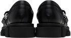 both Black Gao Pierced Loafers