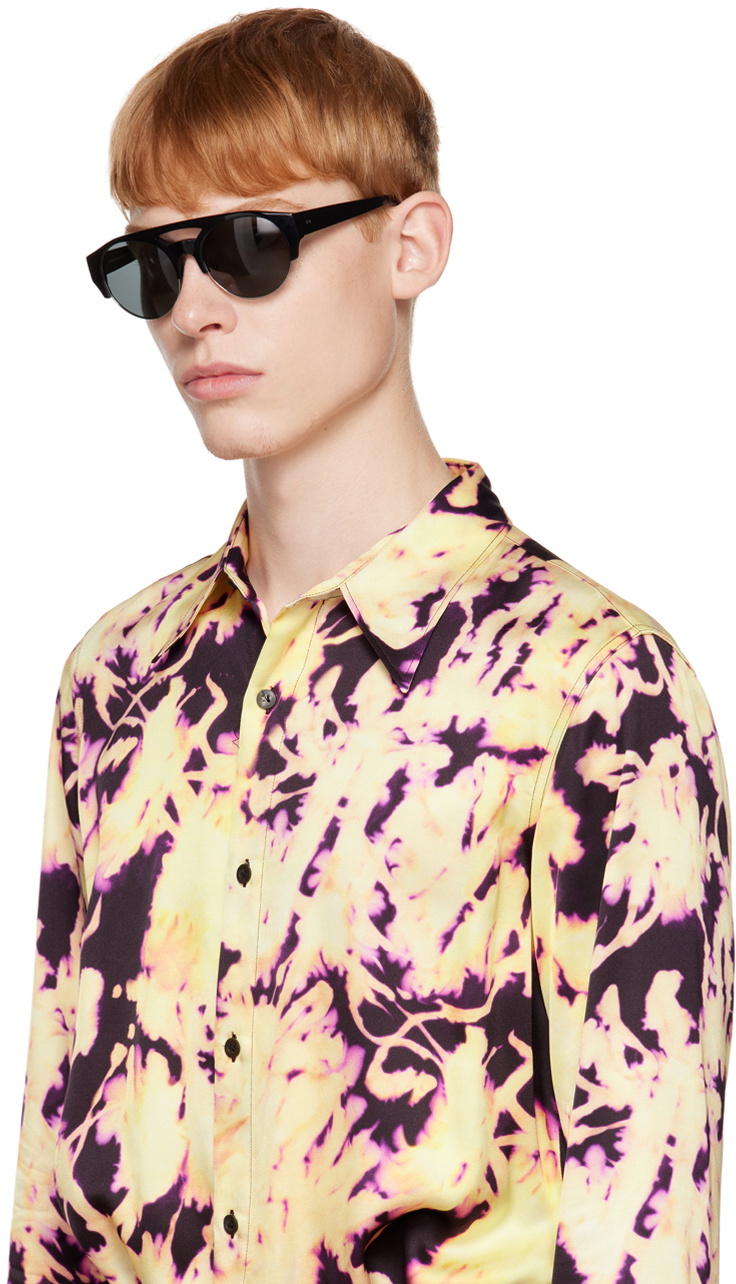 Dries Van Noten Black Linda Farrow Edition 152 C4 Sunglasses
