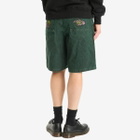 Pleasures Men's Apollo Baggy Denim Shorts in Dark Forest