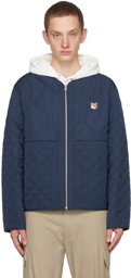 Maison Kitsuné Navy Fox Head Jacket