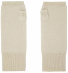 Frenckenberger SSENSE Exclusive Beige Cashmere Mittens