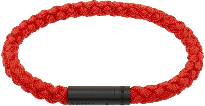 Photo: Le Gramme Red Orlebar Brown Edition 5g Nato Cable Bracelet