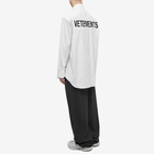 Vetements Men's Back Logo Shirt in White