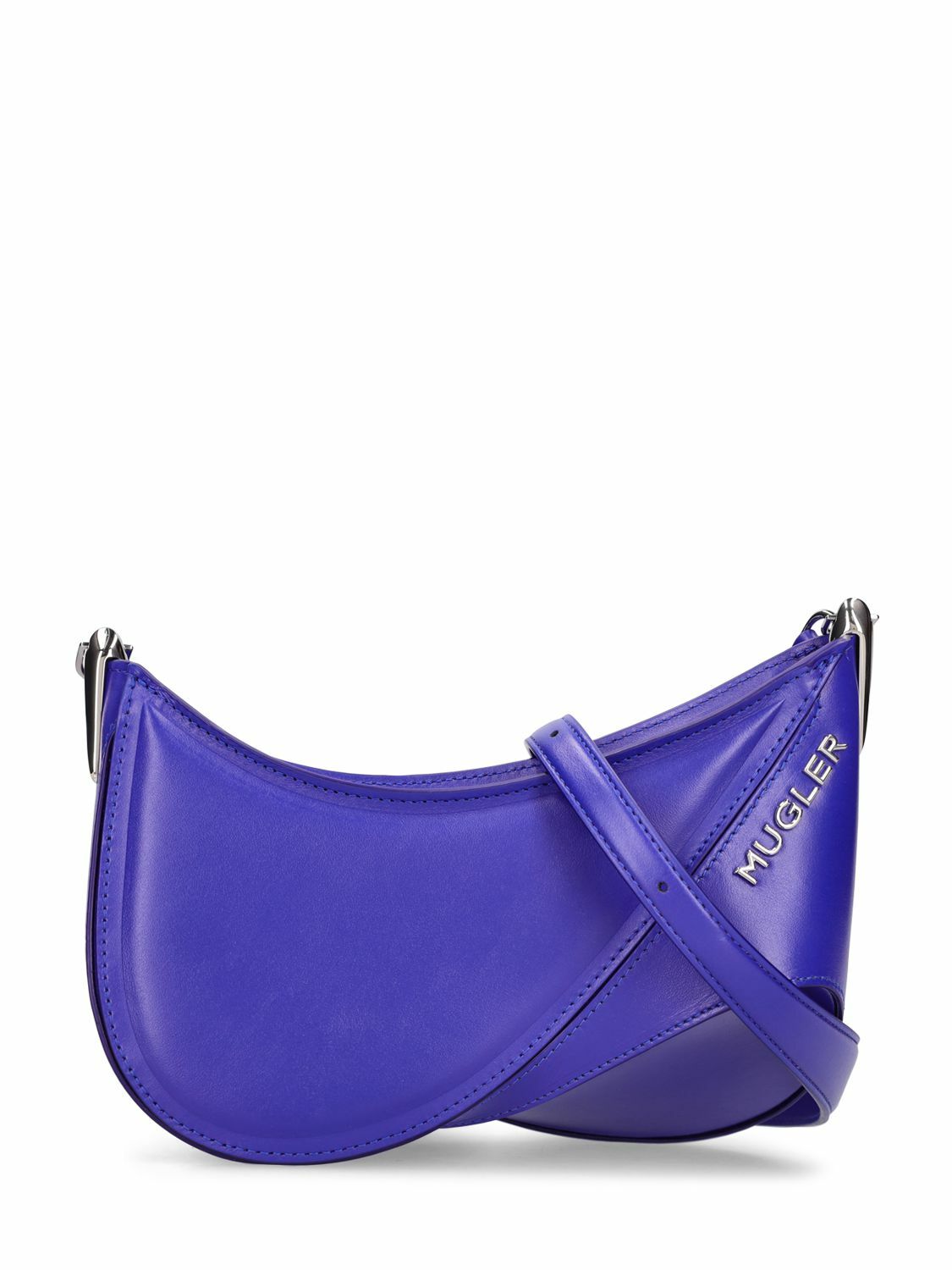 MUGLER - Mini Leather Spiral Curve Shoulder Bag