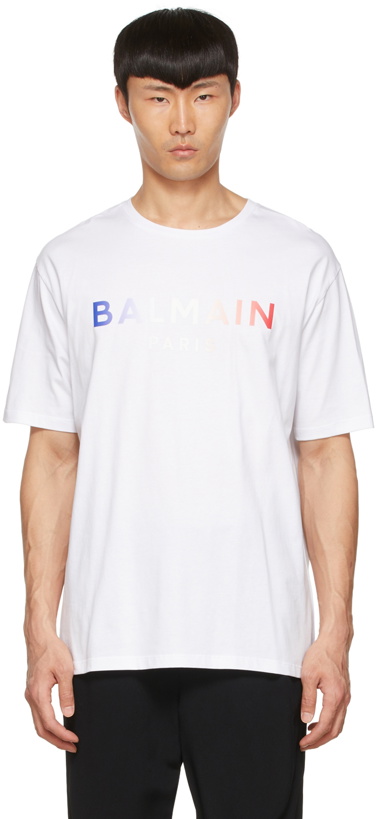 Photo: Balmain White Cotton T-Shirt