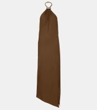 The Attico Halterneck open-back midi dress
