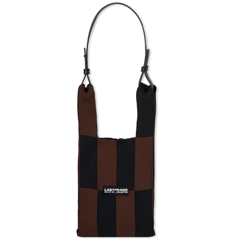 LASTFRAME Women's Macro Ichimatsu Market Bag Small in Black LASTFRAME Women's Macro Ichimatsu Market Bag Small in Black