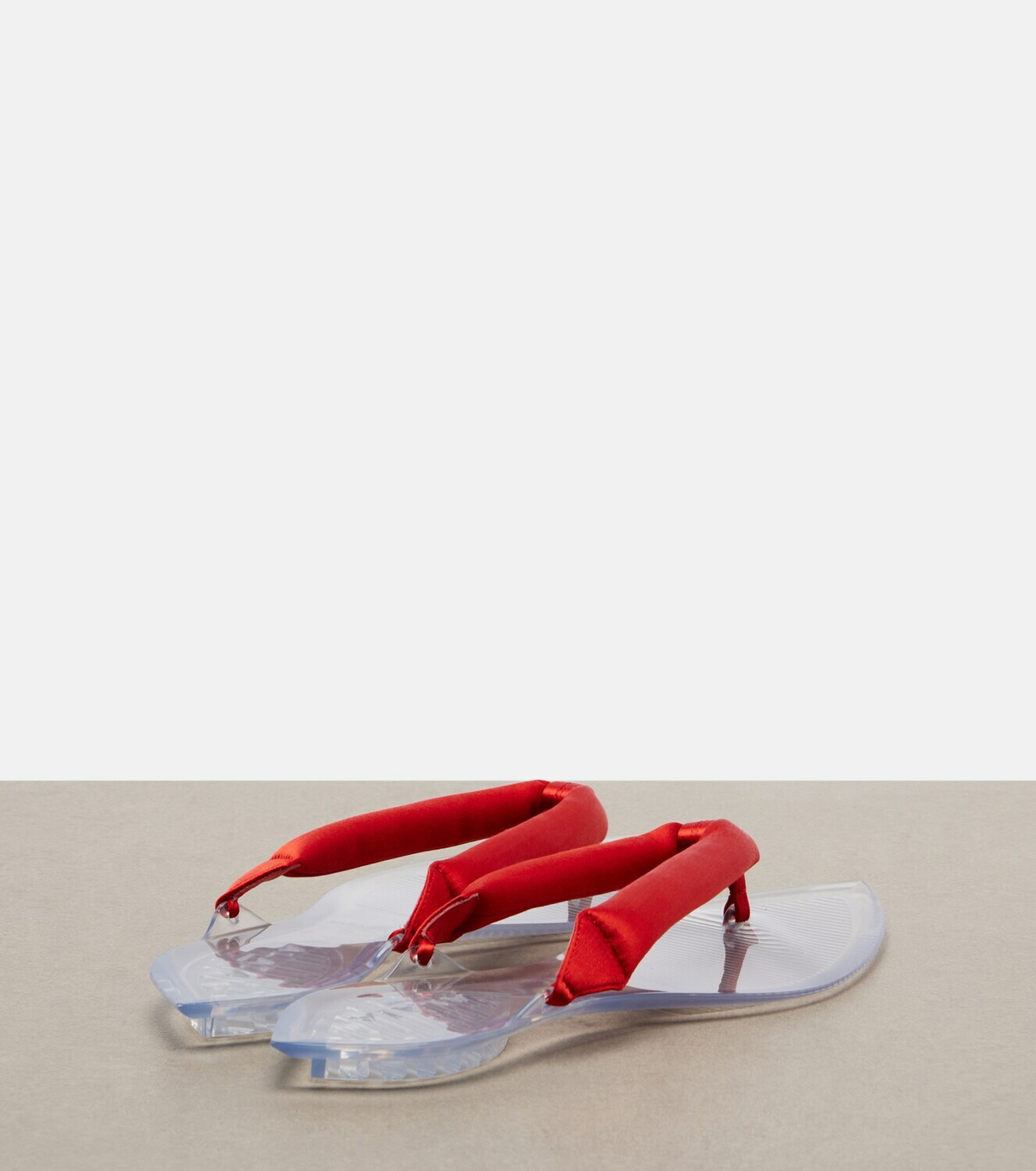 Alaïa Invisible satin thong sandals