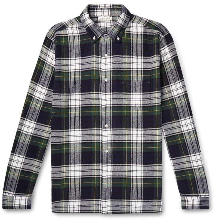Photo: Alex Mill - Button-Down Collar Checked Cotton-Flannel Shirt - Green