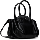 Marni Black Leather Tulipea Small Bag