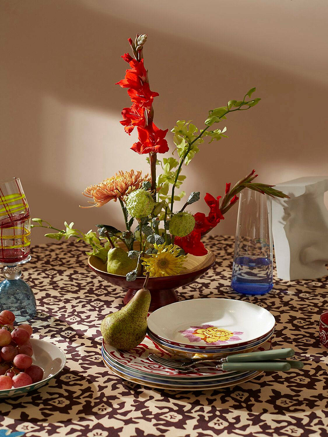 LISA CORTI Arabesque Corolla Rectangular Tablecloth