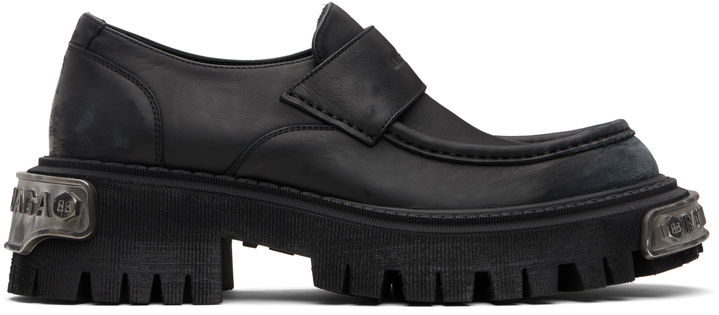 Photo: Balenciaga Black Tractor Loafers