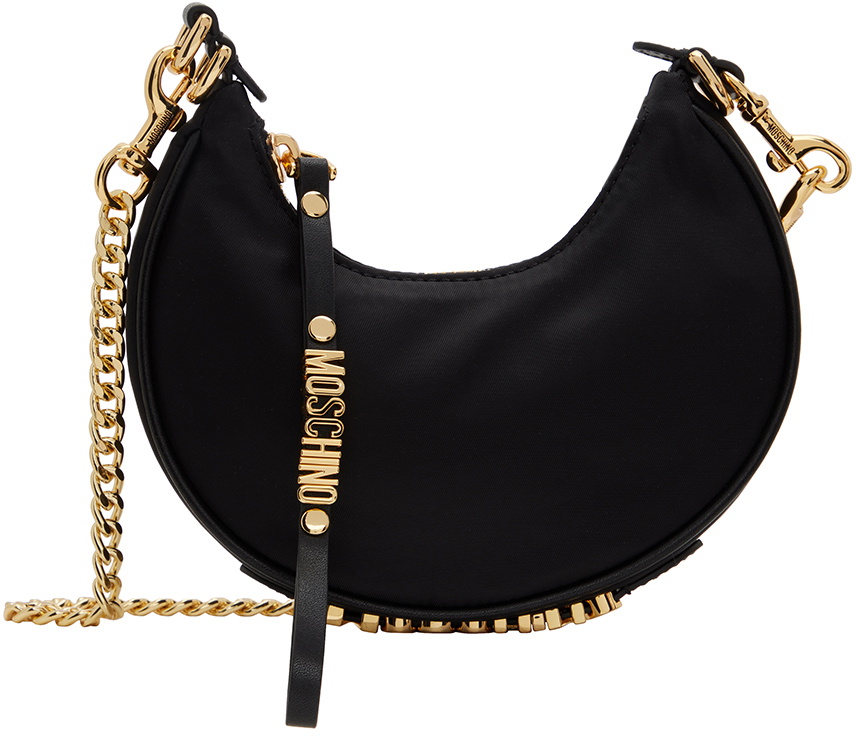 Moschino Black Multipockets Shoulder Bag Moschino Moschino Black Multipockets Shoulder Bag Moschino