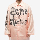 Acne Studios Men's Omack Nylon Cordura Coat in Peach Pink