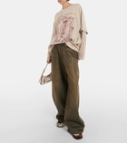 Acne Studios Faded oversized mid-rise wide-leg jeans