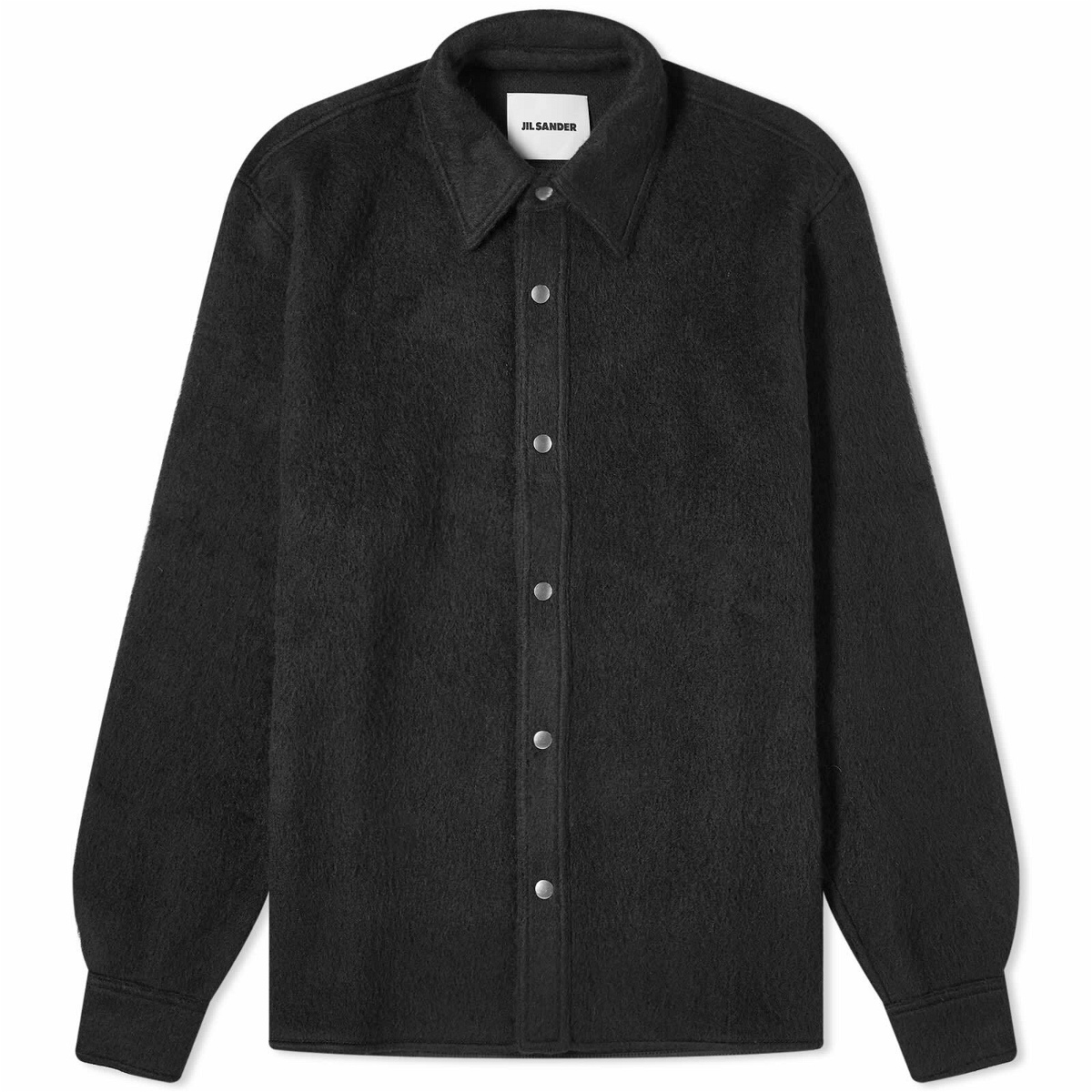 Photo: Jil Sander Men's Wool Mohair Overshirt in Black