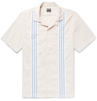 Todd Snyder - Camp-Collar Striped Cotton and Linen-Blend Shirt - Cream