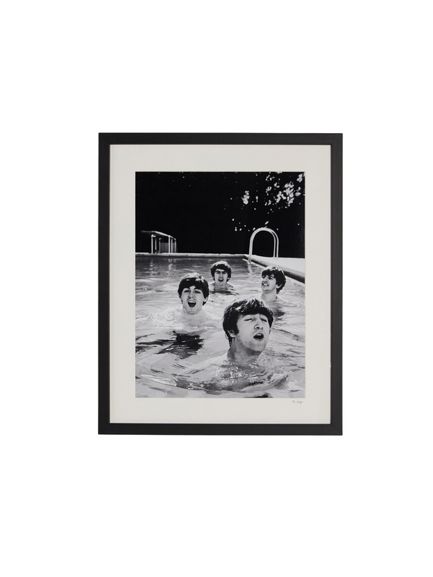 Photo: Sonic Editions - Framed 1964 Beatles Taking a Dip Print, 40" x 50"